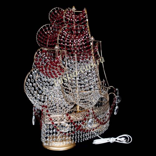 Настольная лампа Корвет № 2 Венеция красный в Сочи Гусь Хрустальный