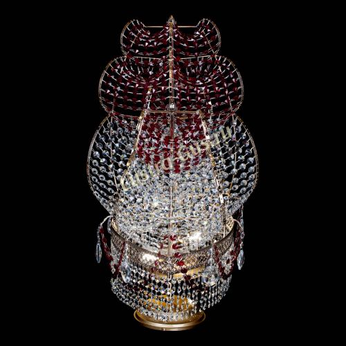 Настольная лампа Корвет № 2 Венеция красный в Сочи Гусь Хрустальный