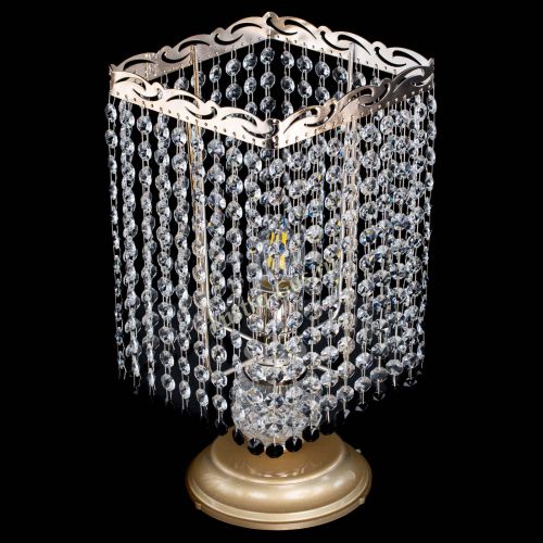 Настольная лампа Квадрат оптикон №1 черная в Сочи Гусь Хрустальный