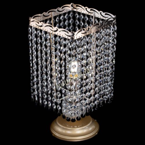 Настольная лампа Квадрат оптикон №1 черная в Сочи Гусь Хрустальный