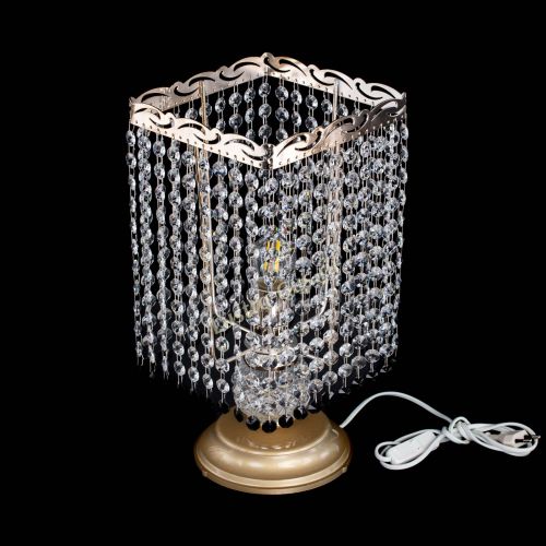 Настольная лампа Квадрат оптикон №1 черная в Сочи Гусь Хрустальный