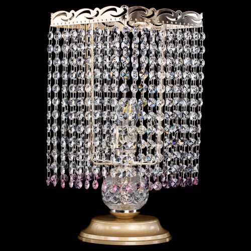 Настольная лампа Квадрат оптикон №1 розовая в Сочи Гусь Хрустальный