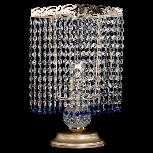 Настольная лампа Квадрат оптикон №1 синяя в Сочи Гусь Хрустальный