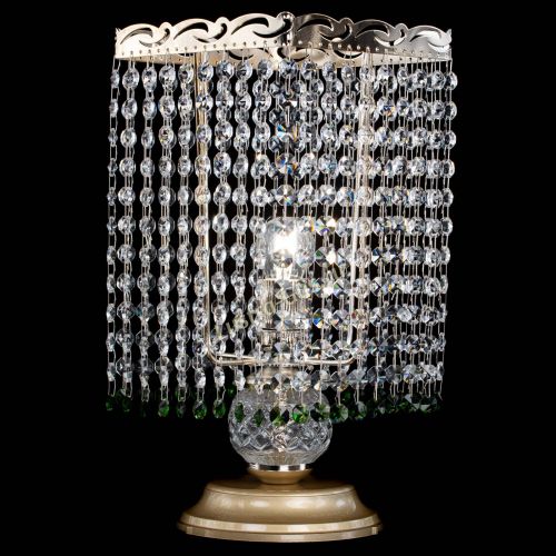 Настольная лампа Квадрат оптикон №1 зеленая в Сочи Гусь Хрустальный