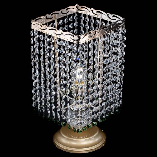 Настольная лампа Квадрат оптикон №1 зеленая в Сочи Гусь Хрустальный