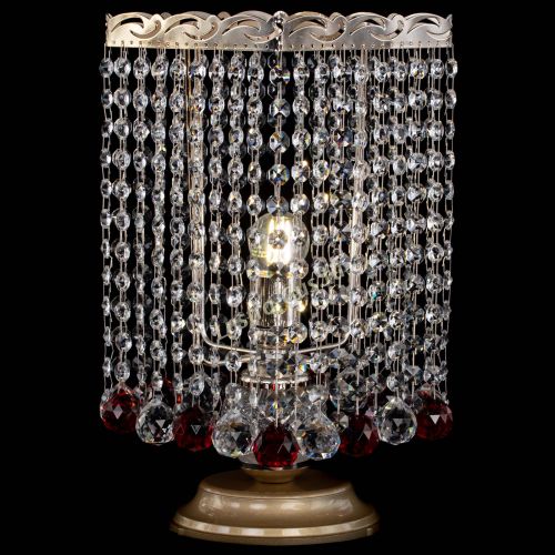 Настольная лампа Квадрат шар красная в Сочи Гусь Хрустальный