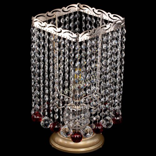 Настольная лампа Квадрат шар красная в Сочи Гусь Хрустальный