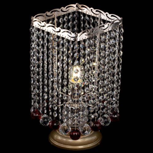 Настольная лампа Квадрат шар красная в Сочи Гусь Хрустальный