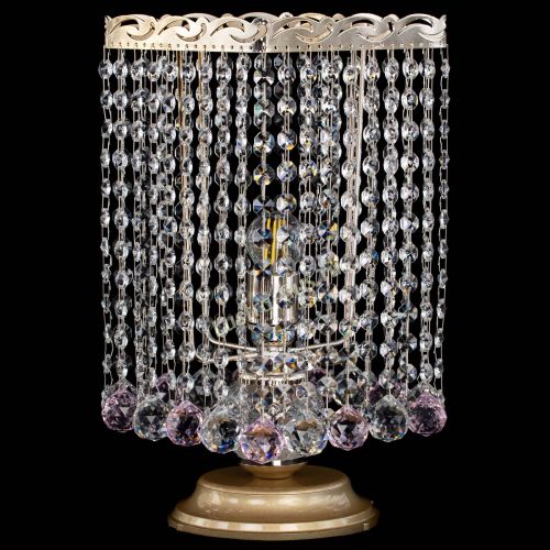 Настольная лампа Квадрат шар розовая в Сочи Гусь Хрустальный