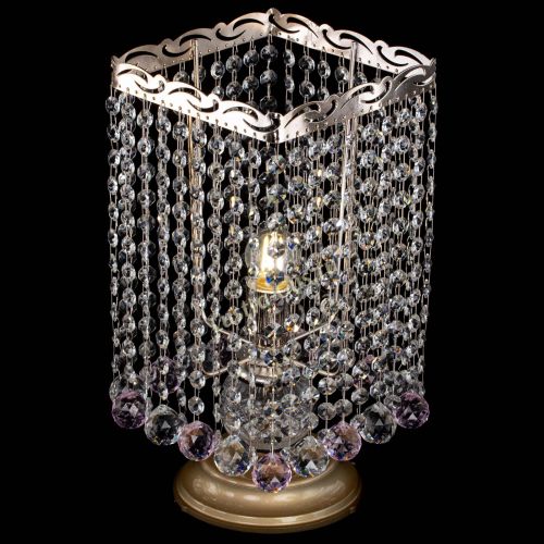 Настольная лампа Квадрат шар розовая в Сочи Гусь Хрустальный