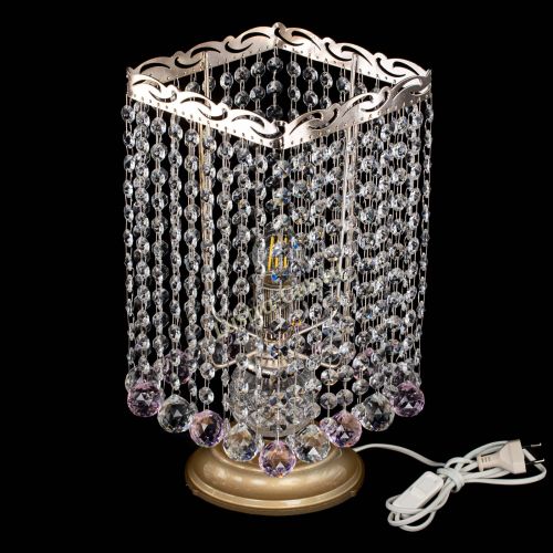 Настольная лампа Квадрат шар розовая в Сочи Гусь Хрустальный