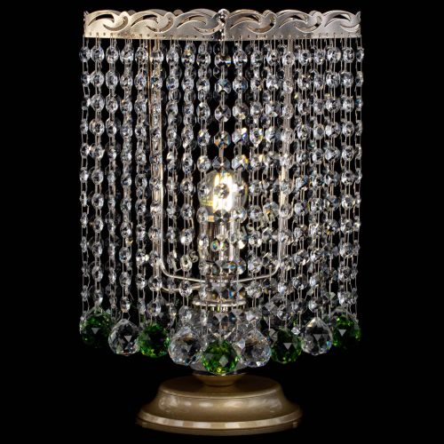 Настольная лампа Квадрат шар зеленая в Сочи Гусь Хрустальный