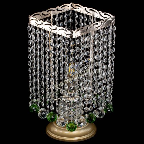 Настольная лампа Квадрат шар зеленая в Сочи Гусь Хрустальный