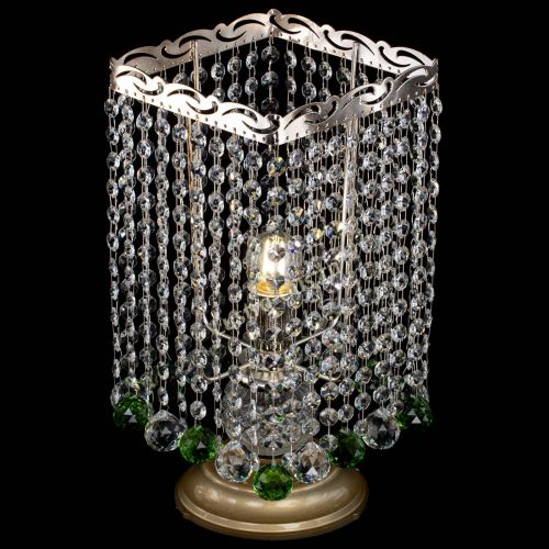 Настольная лампа Квадрат шар зеленая в Сочи Гусь Хрустальный