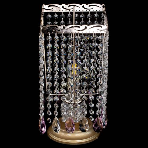 Настольная лампа Квадрат журавлик розовая в Сочи Гусь Хрустальный