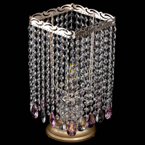 Настольная лампа Квадрат журавлик розовая в Сочи Гусь Хрустальный