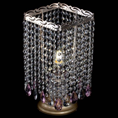 Настольная лампа Квадрат журавлик розовая в Сочи Гусь Хрустальный