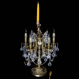 Бронзовая настольная лампа Луиза №5/2 шар в Сочи