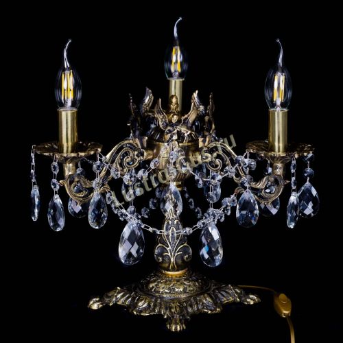 Бронзовая настольная лампа Муза №3 баден в Сочи Гусь Хрустальный