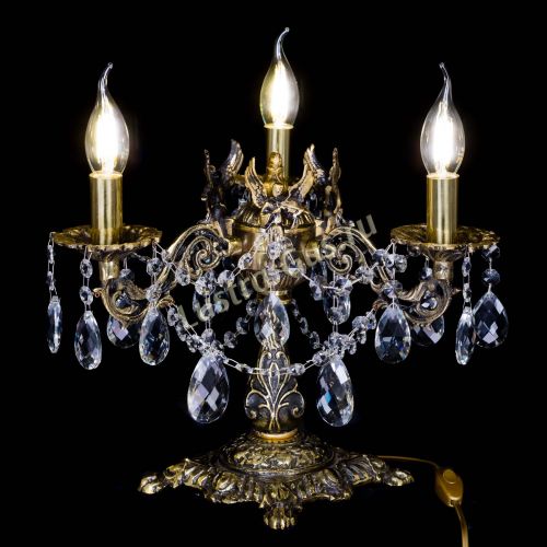 Бронзовая настольная лампа Муза №3 баден в Сочи Гусь Хрустальный