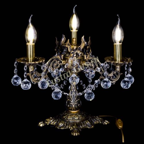 Бронзовая настольная лампа Муза №3 шар в Сочи Гусь Хрустальный