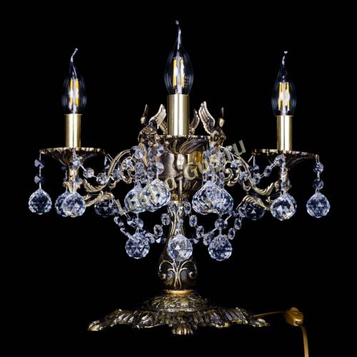 Бронзовая настольная лампа Муза №3 шар в Сочи Гусь Хрустальный