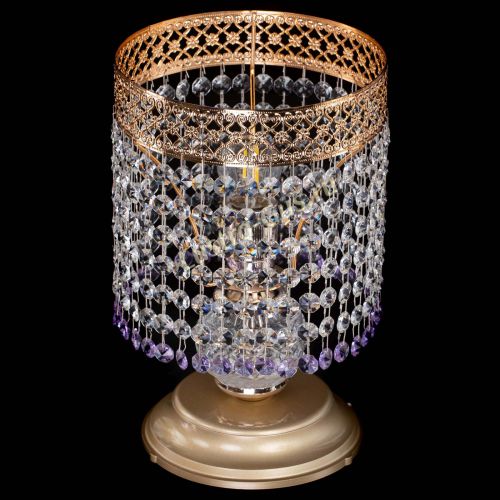 Настольная лампа Венеция №1 мини фиолетовая в Сочи Гусь Хрустальный