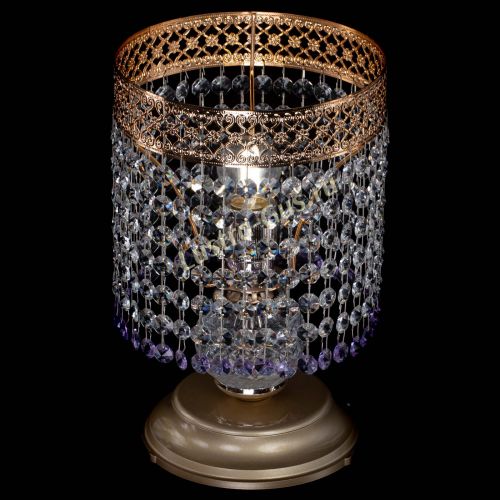 Настольная лампа Венеция №1 мини фиолетовая в Сочи Гусь Хрустальный