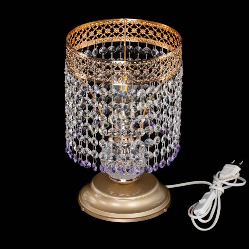 Настольная лампа Венеция №1 мини фиолетовая в Сочи Гусь Хрустальный