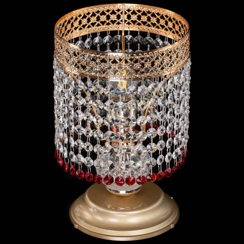 Настольная лампа Венеция №1 мини красная в Сочи Гусь Хрустальный