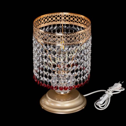 Настольная лампа Венеция №1 мини красная в Сочи Гусь Хрустальный