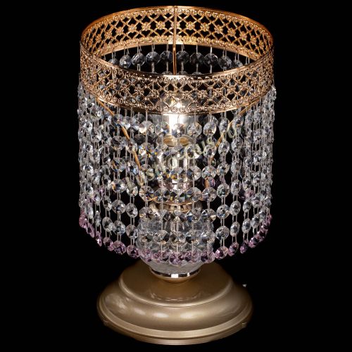 Настольная лампа Венеция №1 мини розовая в Сочи Гусь Хрустальный