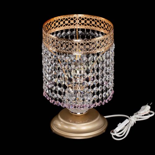 Настольная лампа Венеция №1 мини розовая в Сочи Гусь Хрустальный