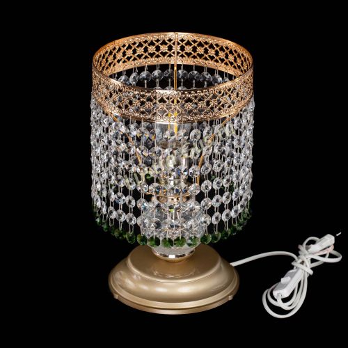 Настольная лампа Венеция №1 мини зеленая в Сочи Гусь Хрустальный