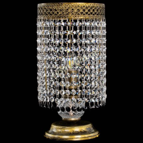 Настольная лампа Венеция оптикон №1 бронза черная в Сочи Гусь Хрустальный