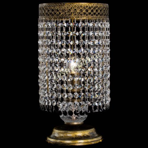 Настольная лампа Венеция оптикон №1 бронза черная в Сочи Гусь Хрустальный