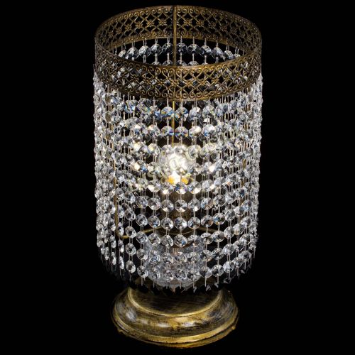 Настольная лампа Венеция оптикон №1 бронза черная в Сочи Гусь Хрустальный