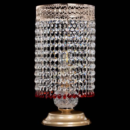 Настольная лампа Венеция оптикон №1 красная в Сочи Гусь Хрустальный