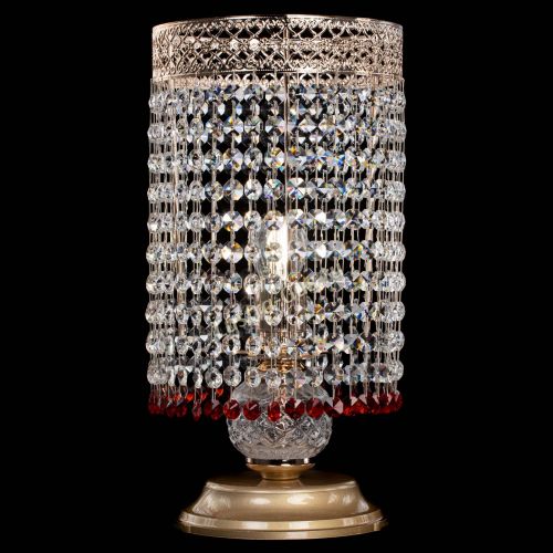 Настольная лампа Венеция оптикон №1 красная в Сочи Гусь Хрустальный