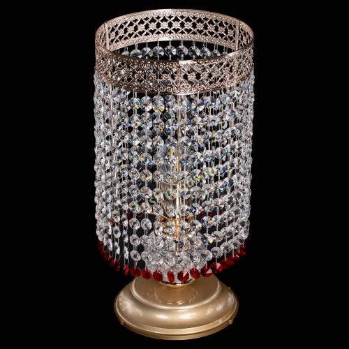 Настольная лампа Венеция оптикон №1 красная в Сочи Гусь Хрустальный