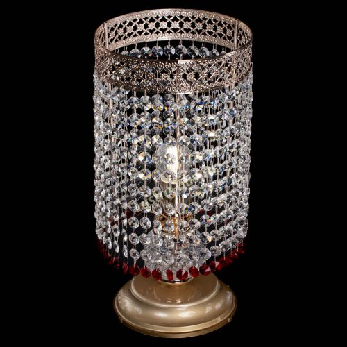 Настольная лампа Венеция оптикон №1 красная в Сочи Гусь Хрустальный