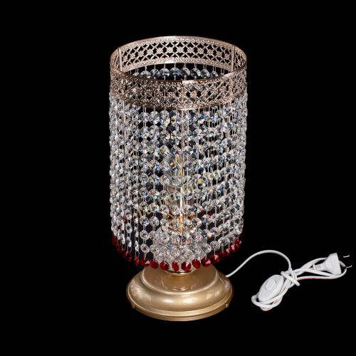 Настольная лампа Венеция оптикон №1 красная в Сочи Гусь Хрустальный