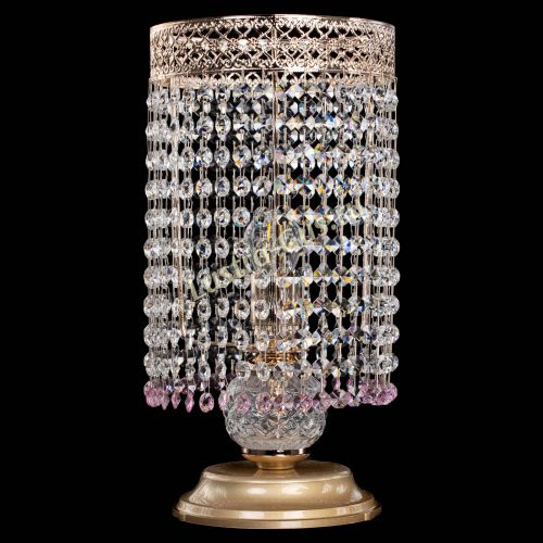 Настольная лампа Венеция оптикон №1 розовая в Сочи Гусь Хрустальный