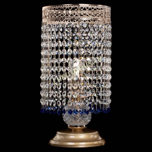 Настольная лампа Венеция оптикон №1 синяя в Сочи Гусь Хрустальный