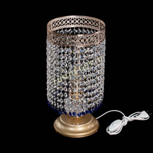 Настольная лампа Венеция оптикон №1 синяя в Сочи Гусь Хрустальный