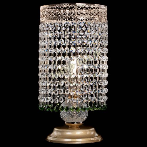 Настольная лампа Венеция оптикон №1 зеленая в Сочи Гусь Хрустальный