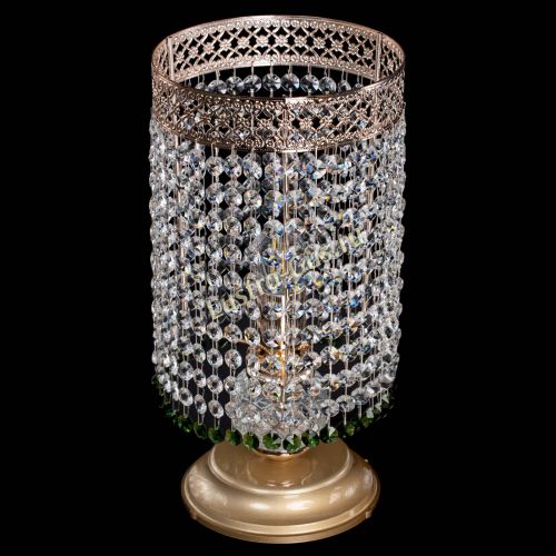 Настольная лампа Венеция оптикон №1 зеленая в Сочи Гусь Хрустальный