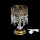 Настольная лампа Восток с пластинками под бронзу Черная в Сочи