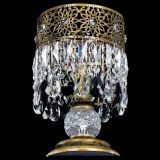 Настольная лампа Восток с пластинками под бронзу Черная в Сочи