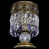 Настольная лампа Восток с пластинками под бронзу Фиолетовая в Сочи Настольная лампа Восток с пластинками под бронзу Фиолетовая в Сочи